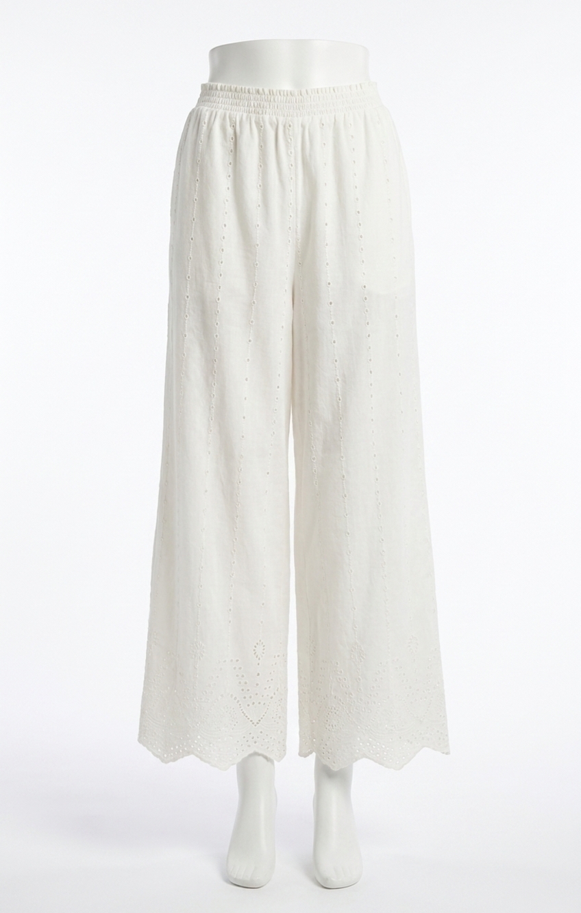 NEW Z SUPPLY sea esta embroidered pant in white